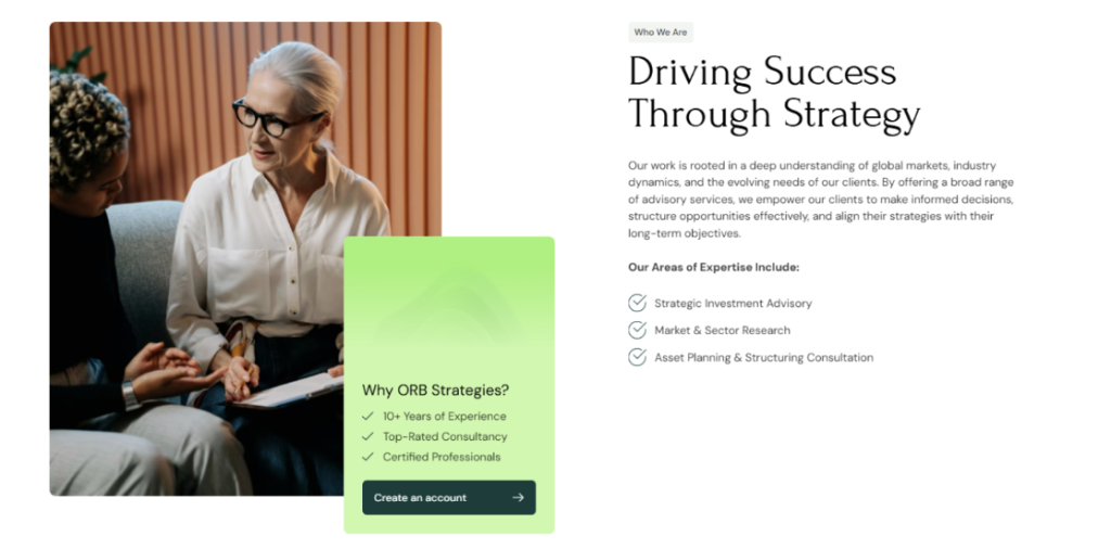 Our Cybersecurity Measures: Safeguarding Your Experience — headline and introductory copy outlining data protection and risk mitigation at Orb Strategies.