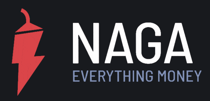 NAGA Everything Trade official logo displayed on a dark background