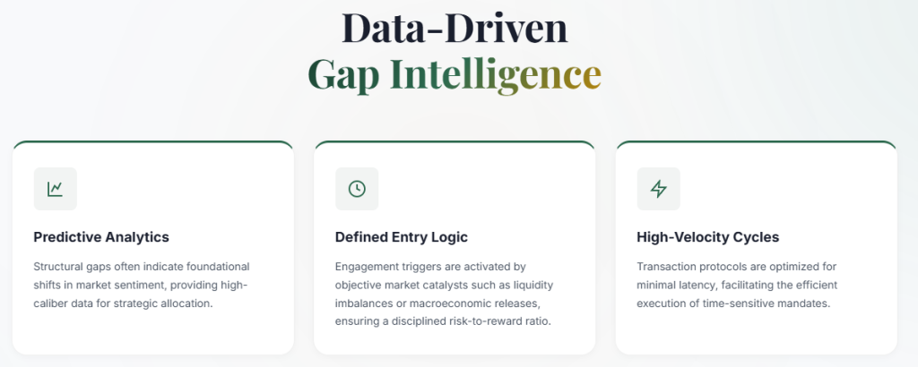 Vellion Group's gap analysis and execution page, outlining its structured, data-led methodology. 